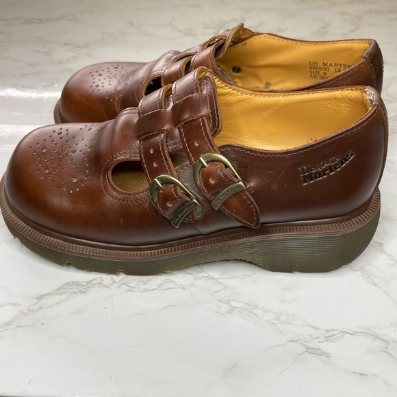 dr martens double buckle mary jane